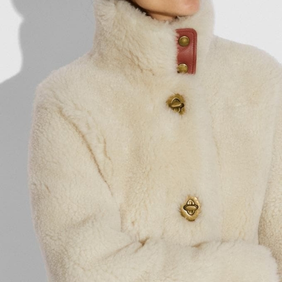 Coach Shearling Coat - Picture 3 of 13